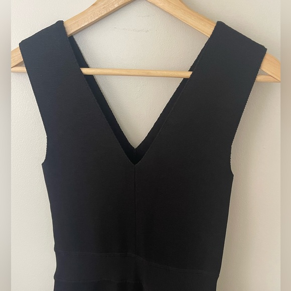 A.L.C Bandage V Neck Black Dress - Picture 3 of 10